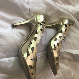 Gold heels